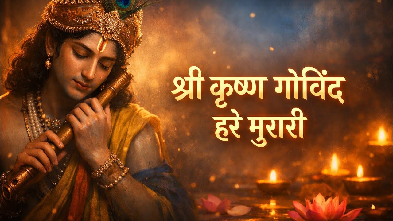  कृष्ण गोविंद हरे मुरारी | Soulful Bhajan 🙏 | Peaceful Krishna Bhajan 