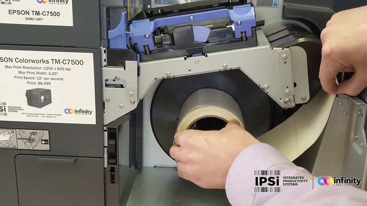 IPSi Print Lab - Epson ColorWorks C7500 Series: Loading/Replacing Labels
