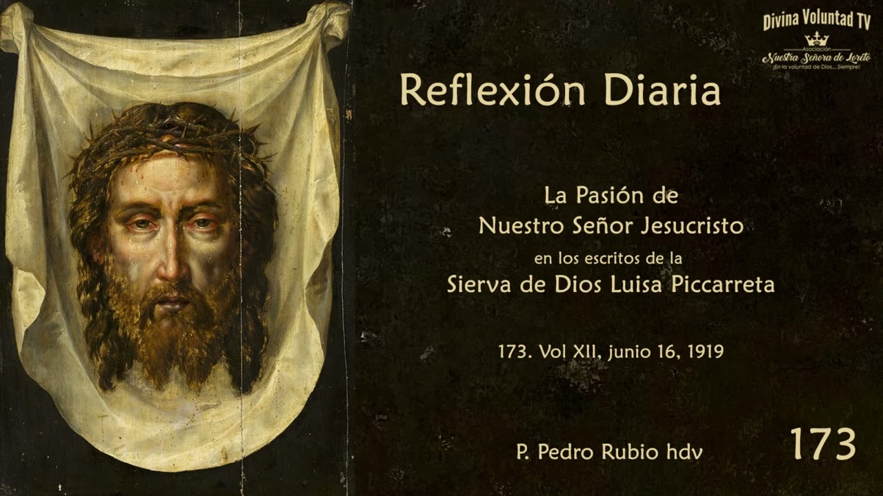 173 Reflexión Diaria. La Pasión de Nuestro Señor Jesucristo. Vol XII junio 16 1919.