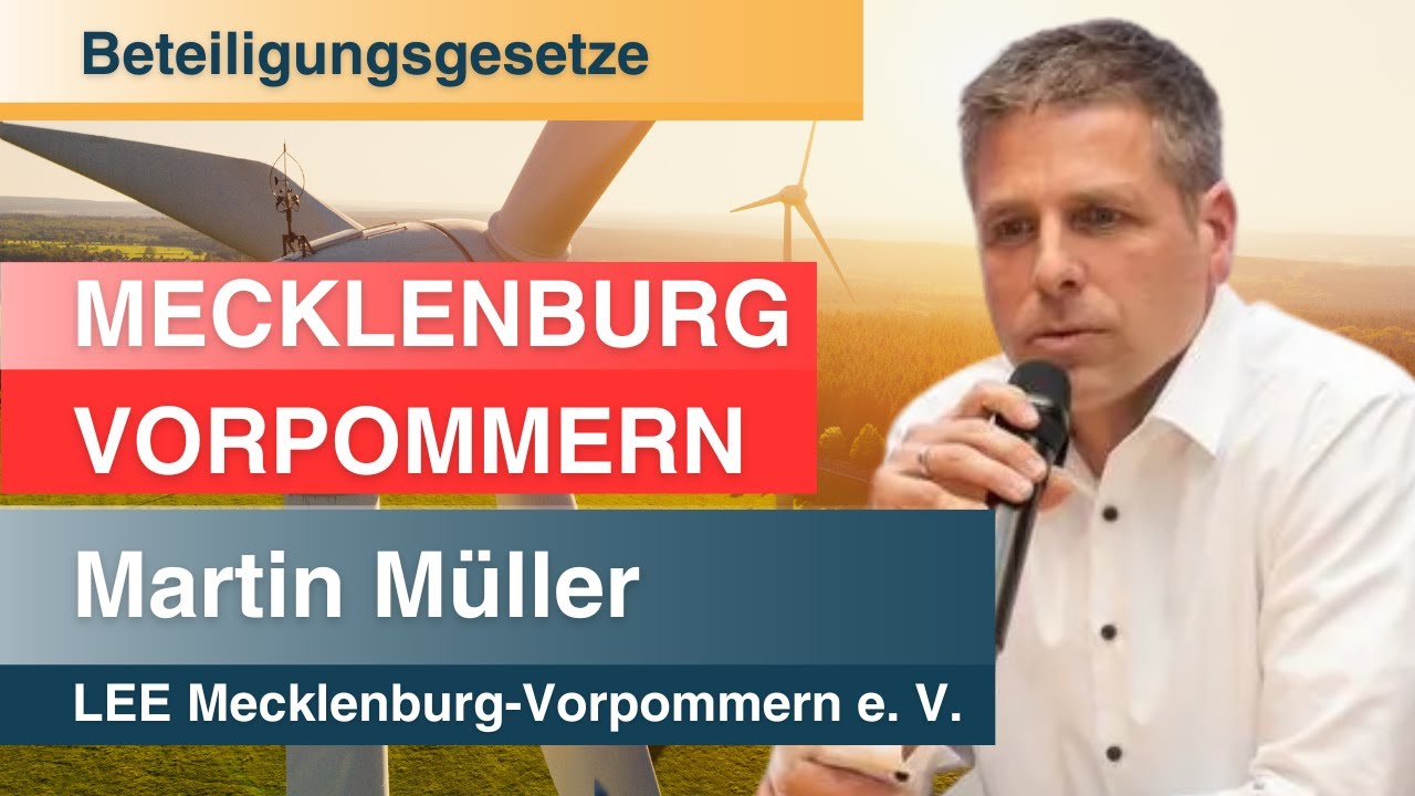 Martin M&uuml;ller: B&uuml;GembeteilG M-V - Erfahrungen Beteiligungsgesetz Mecklenburg-Vorpommern