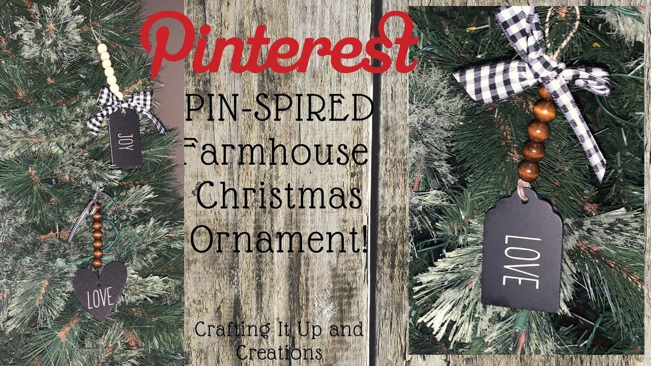 Pin-Spired Christmas in July Farmhouse Wood Beaded Ornaments ❤️