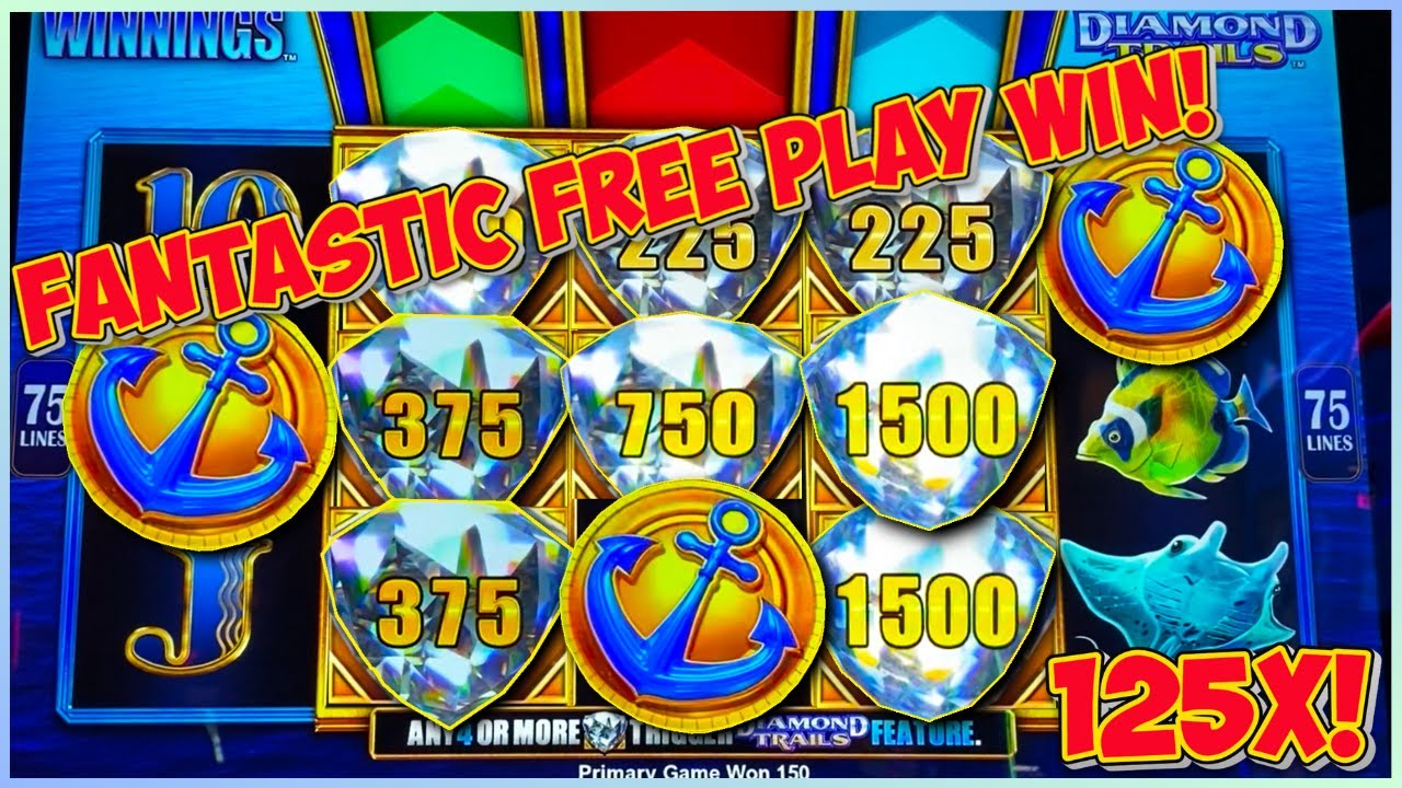 It started with FREEPLAY! - Diamond Trails Ocean Winning | 125X Win | I Love This Game KONAMI