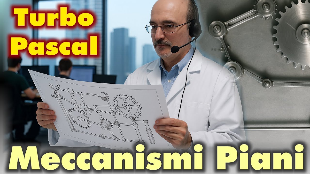 Meccanismi piani simulati / Turbo Pascal