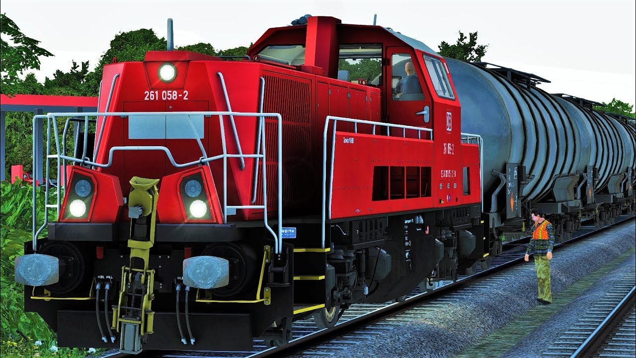 Let's Play Train Simulator 2018 | BR 261 Voith Gravita | Gefahrguttransport Benzin | Marschbahn