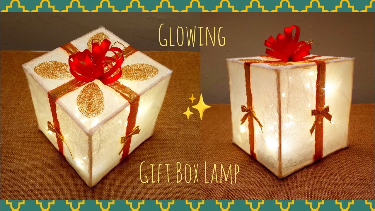 Beautiful And Easy Christmas Decoration ideas 🎁 DIY Glowing Gift Lamp | DIY Christmas Crafts #diy