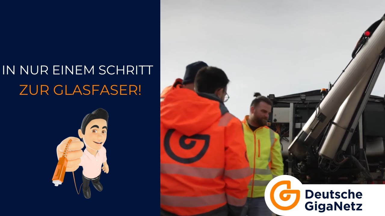 Glasfaserverlegung mit Asphalteinbau - Deutsche GigaNetz