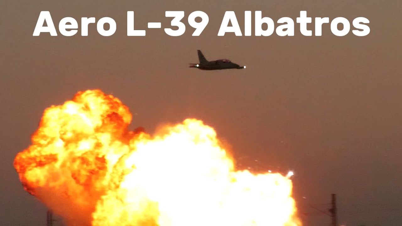 Aero L-39C Albatros DARK STAR | 4K | Night airshow Piešťany 2025
