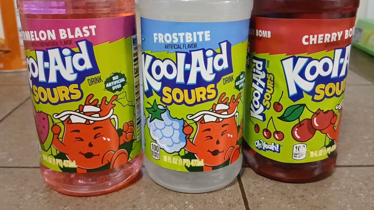 Kool-Aid: Kool-Aid Sours Singles Watermelon Blast, Frostbite, Cherry Bomb