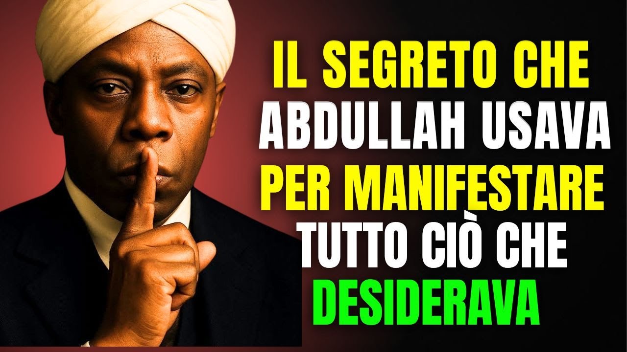 IL SEGRETO CHE ABDULLAH USAVA PER MANIFESTARE TUTTO CIÒ CHE DESIDERAVA |  NESSUNO NE PARLA