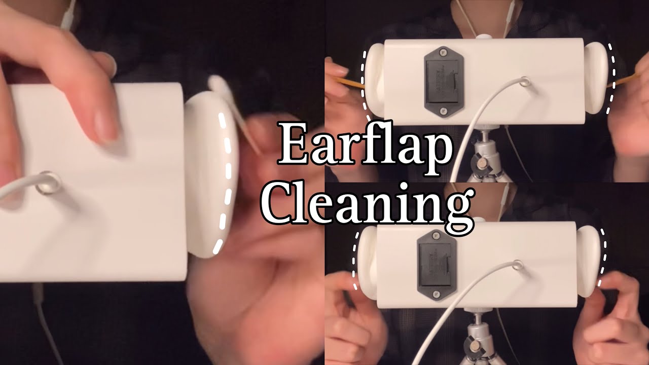 ASMR | 빠른 귓바퀴 청소 | 손가락 | 솜털귀이개 | 면봉 | SR3D | Fast | Rough | Earflap Cleaning👂🏻(No talking)