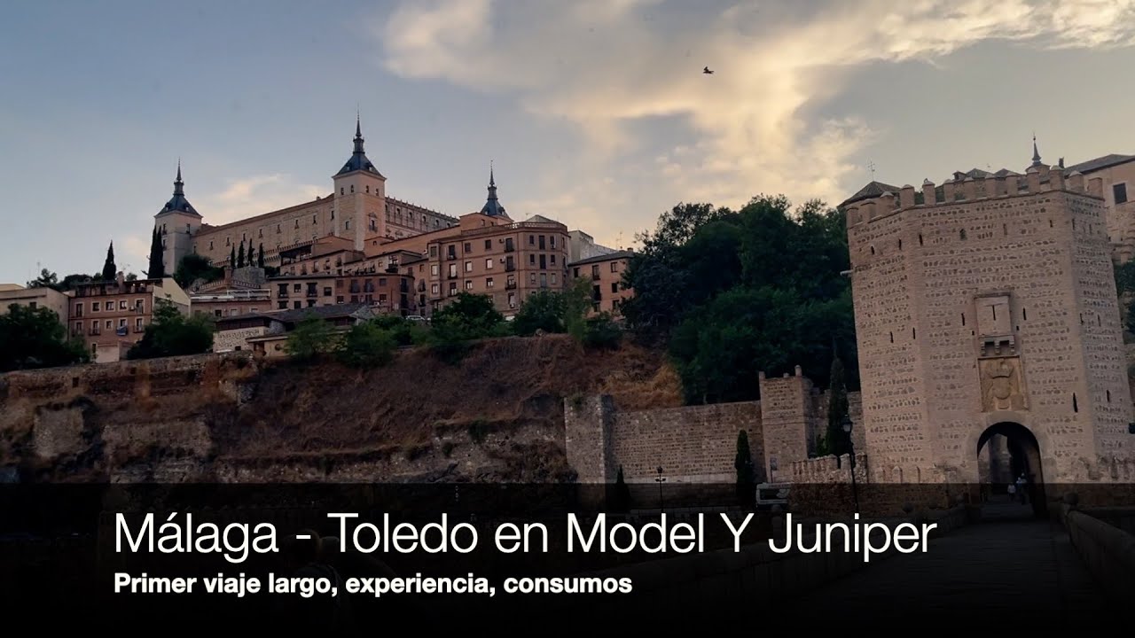 Viaje en el NUEVO TESLA MODEL Y JUNIPER ¿Málaga|Toledo? ¿Es posible? | Consumo, Carga y experiencia