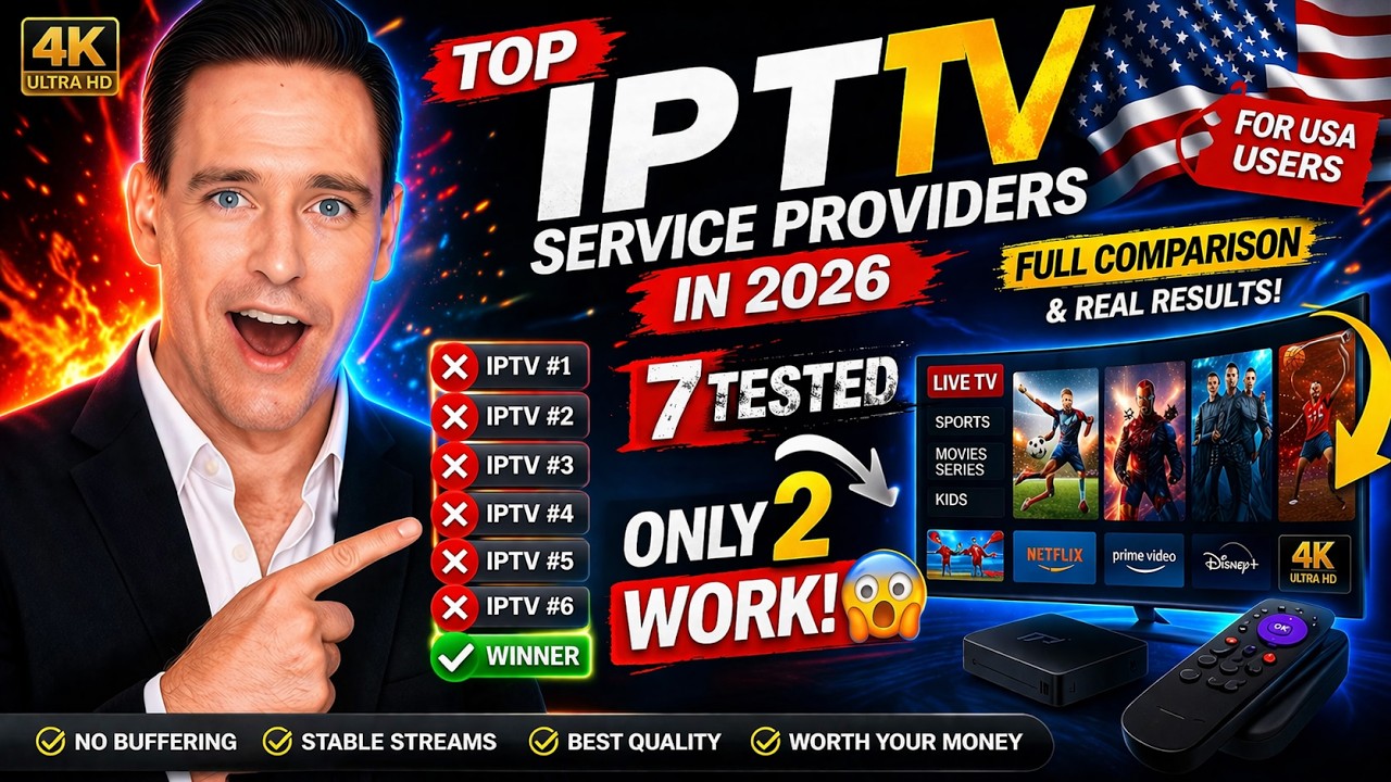Top IPTV Service Providers in 2026 for USA Users (Full Comparison & Real Results)