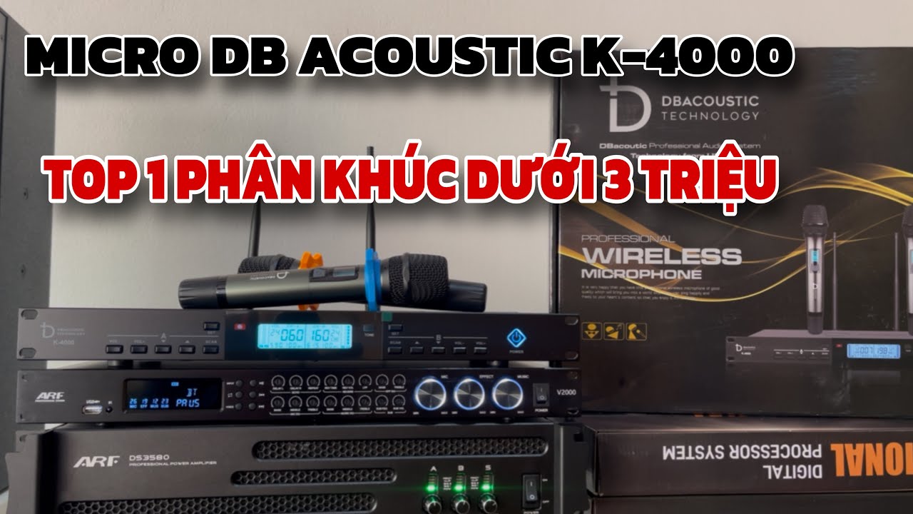 Micro DB K4000 vẫn là sản phẩm bán chạy nhất trong tầm giá dưới 3 triệu của DB Acoustic. Lí do ????