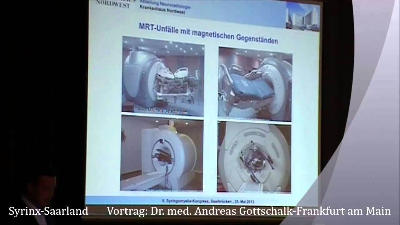 Dr med Andreas Gottschalk Vortrag/ 6.Syringomyelie-Kongress/Saarbrücken