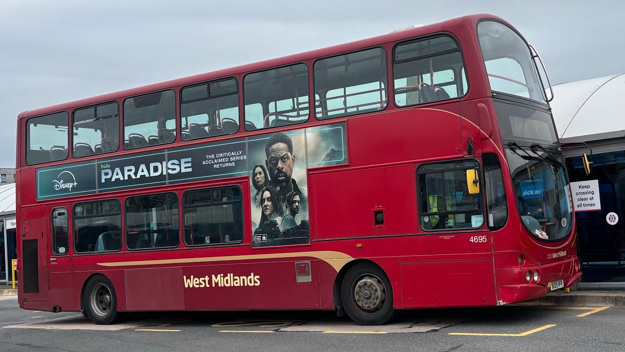VERY loud! NXWM 4695 BU05 HFR. Volvo B7TL WrightBus Eclipse Gemini 1. Route 5 