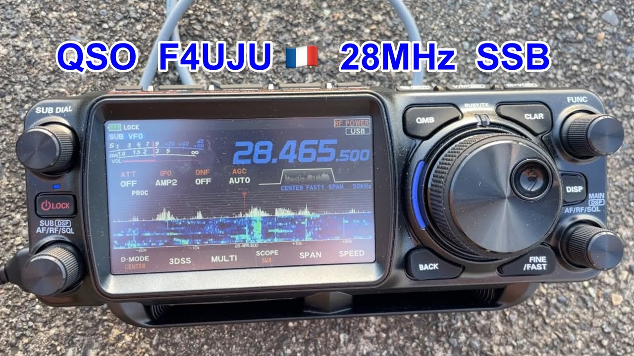 【28MHz SSB】F4UJU局 フランス🇫🇷と交信 FTX-1 YAESU 🇯🇵松本市から #アマチュア無線 トランシーバー 電波 10m hamradio CQ 電離層 HF DX QSO