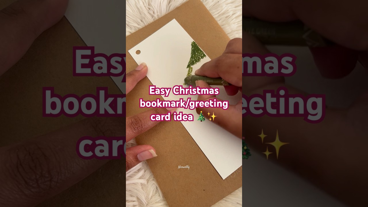 #christmas #bookmark #greetingcard #ideas #diy #tutorial #art #artist #artwork