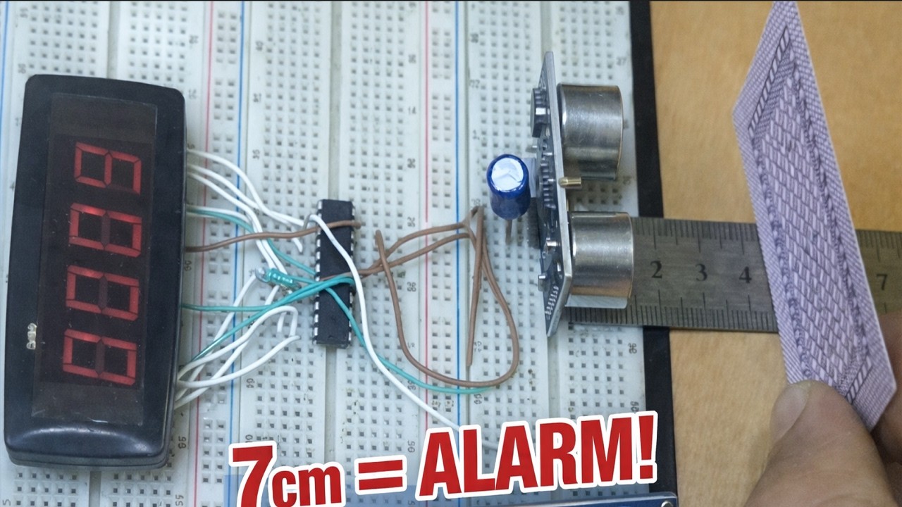 I Built a Distance Meter & Proximity Alarm Using Arduino and Ultrasonic Sensor