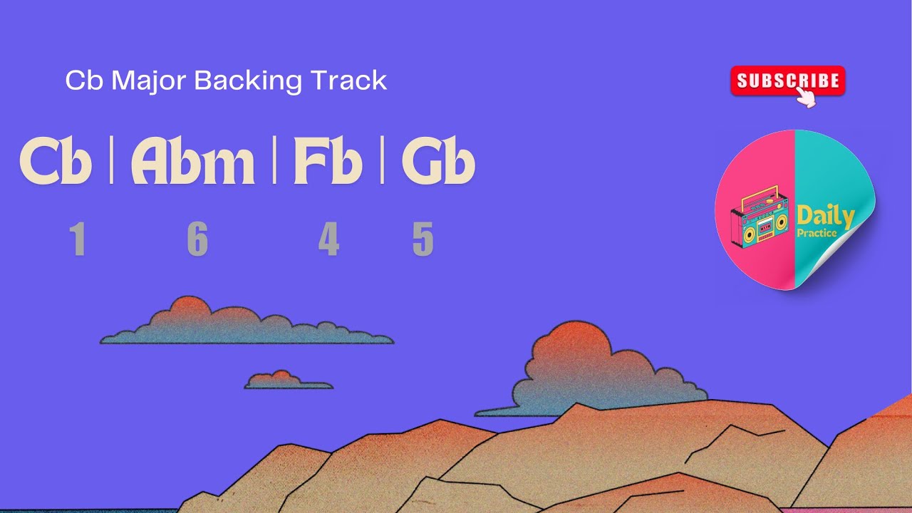 C Flat Major Backing Track - C Flat major Progression track - chord progression - Music Practice