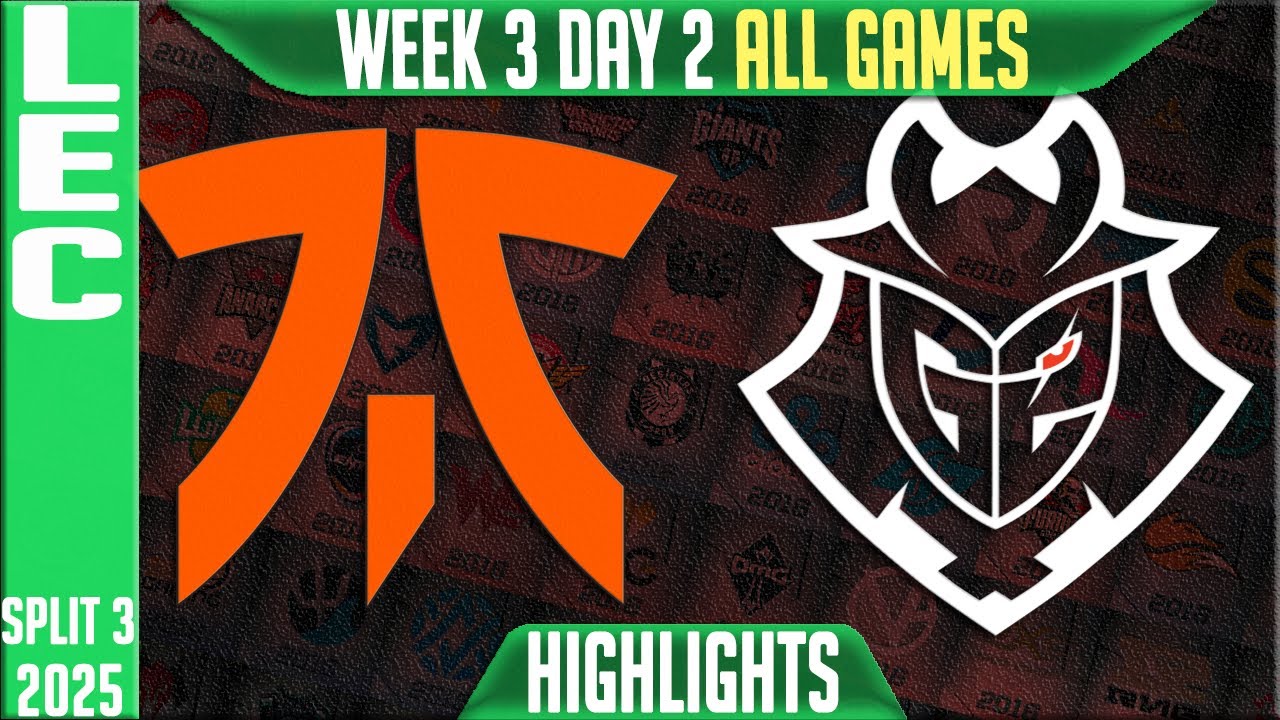 FNC vs G2 ALL GAMES Highlights | LEC W3D2 Split 3 | Fnatic vs G2 Esports