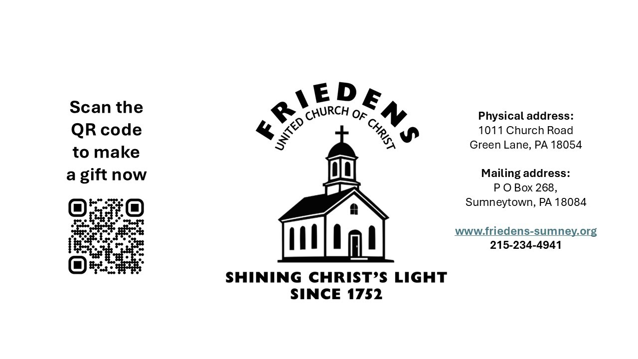 Friedens Sumney Town United Church of Christ February 8,, 2026