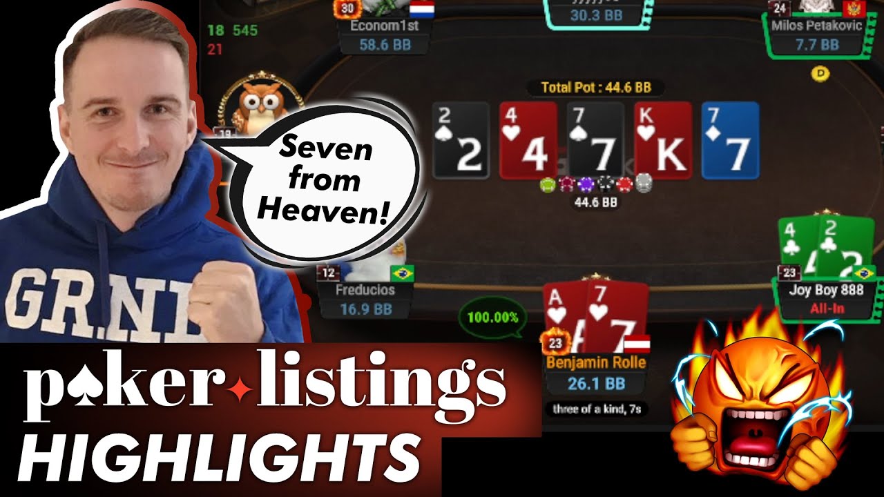 Bencb gets blessed by a holy seven in 10k GGMillions! Online Poker Highlights!