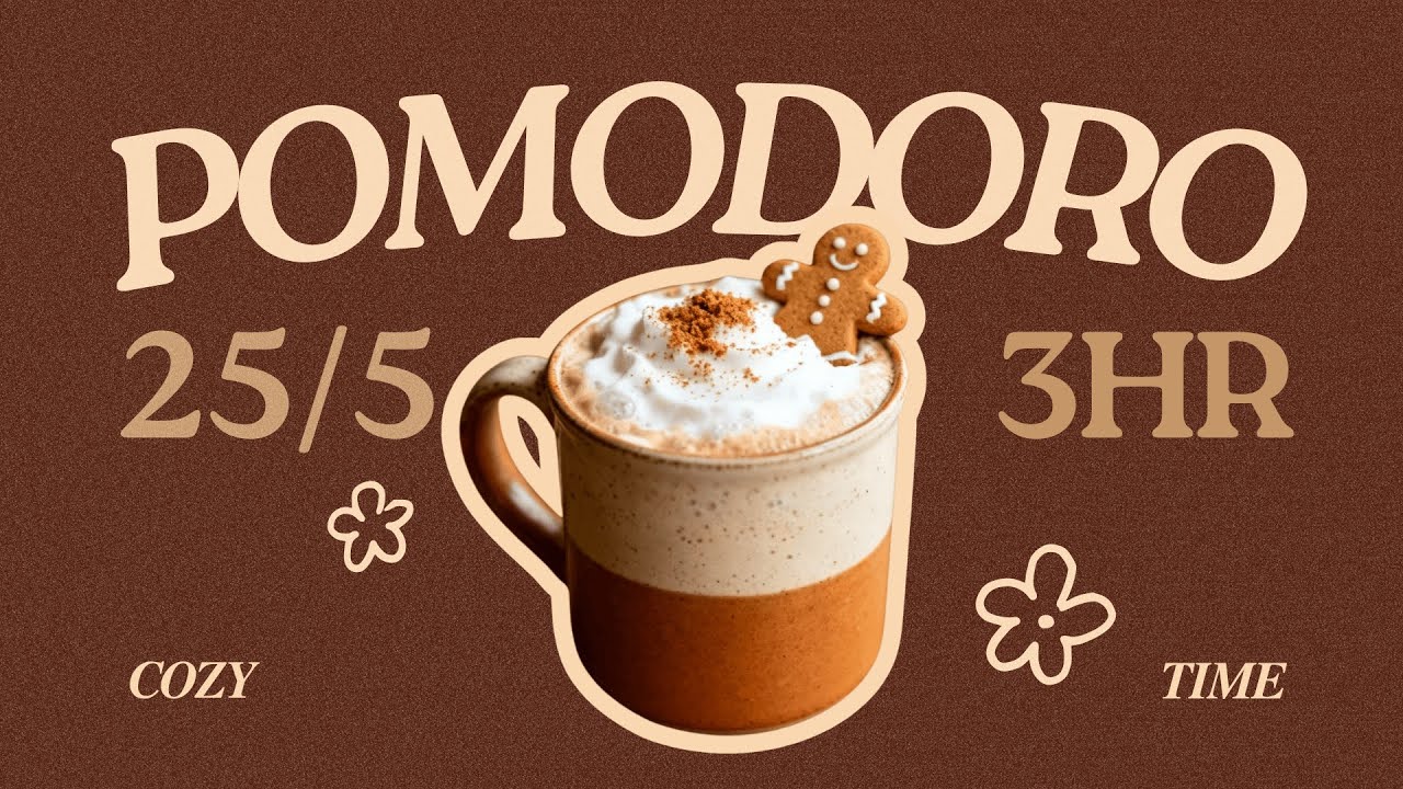 𝓰𝓲𝓷𝓰𝓮𝓻𝓫𝓻𝓮𝓪𝓭 𝓵𝓪𝓽𝓽𝓮 ☕ study with me | pomodoro focus timer | cozy jazz pop music | study motivation