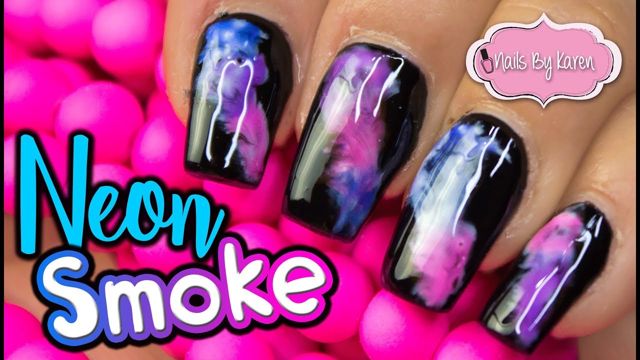 Uñas EFECTO HUMO NEON | Neon Smoke