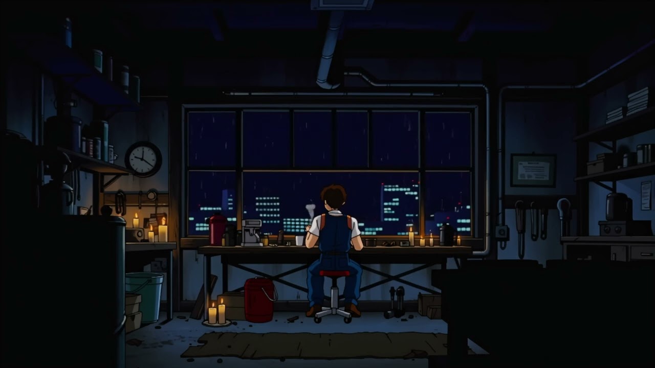Late Night Garage ☕ Lofi Beats for Focus & Calm