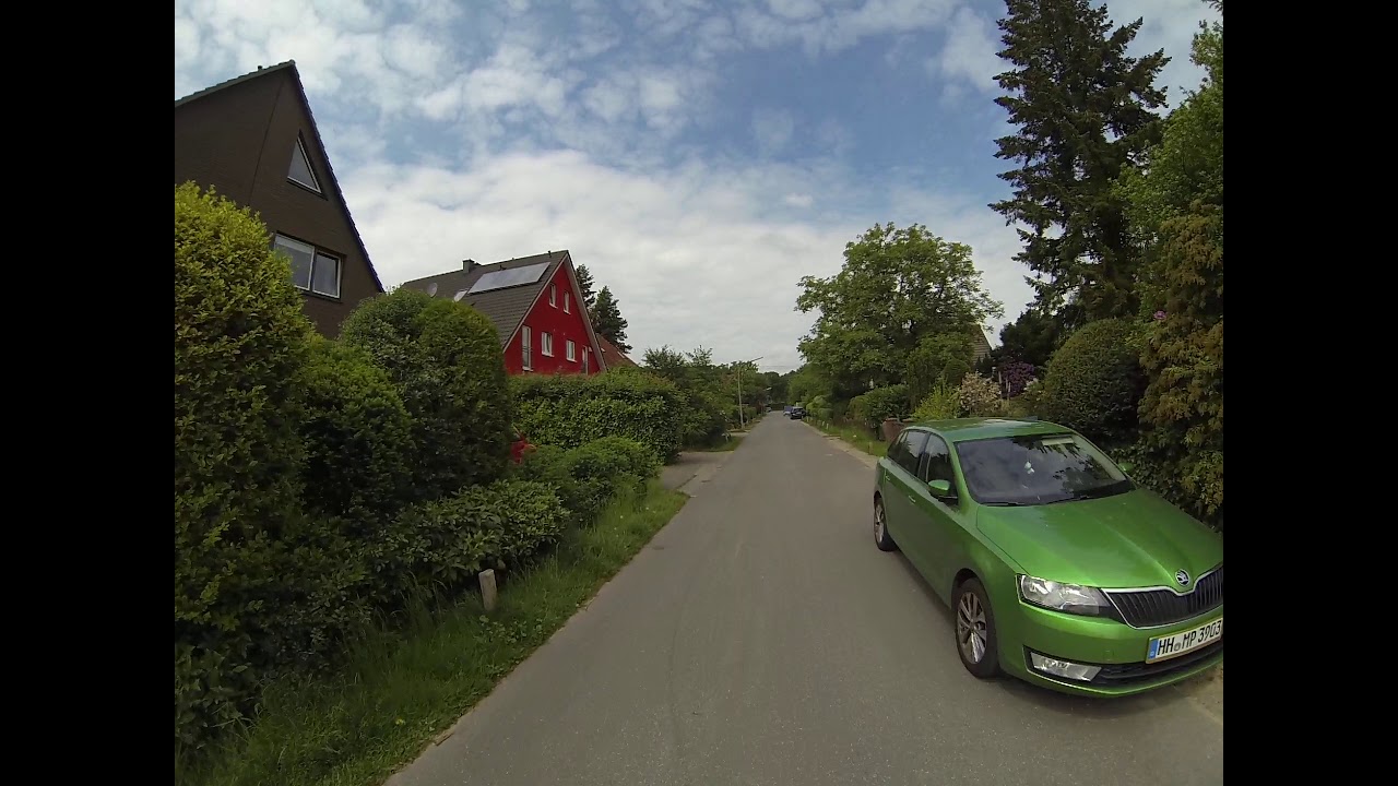 Fahrt zum Garten lange Strecke