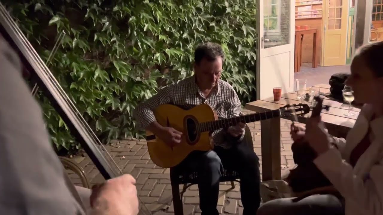 Fleur de Lavande - jam with Fapy & Eva, Nick, Melvin - Grappeli Django camp tutors