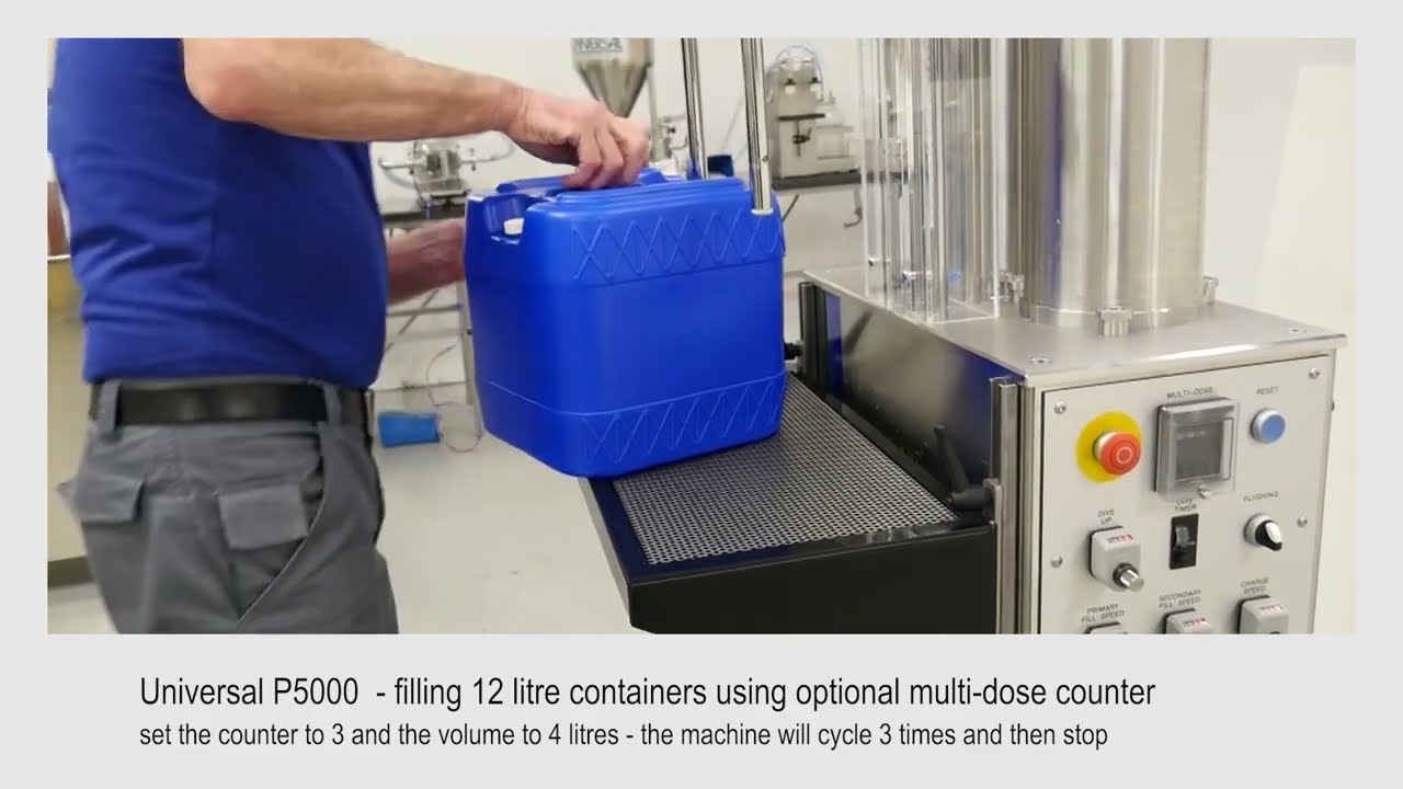 2 Head 5-Litre Semi-Auto Liquid Filling Machine - Universal Filling Machine Company - UK