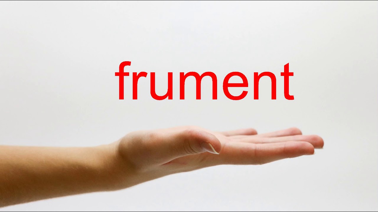 How to Pronounce frument - American English