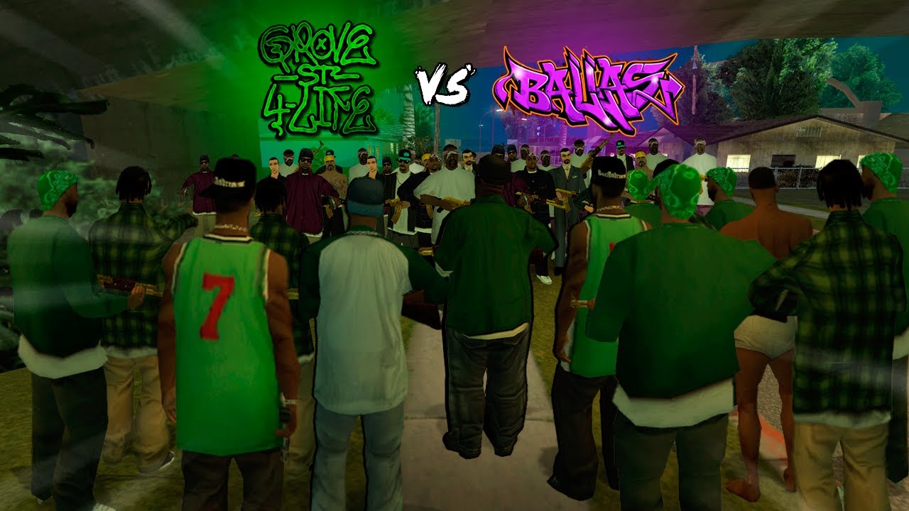 GTA MTA RP - OS BALLAS SE JUNTARAM COM OS AZTECAS PARA INVADIR A GROVE! 🟢x🟣