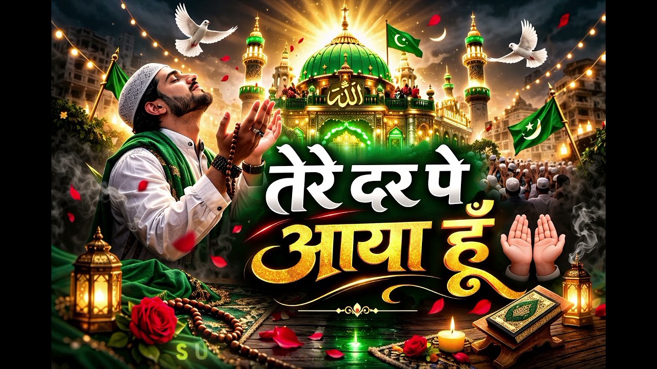 तेरे दर पे आया हूँ 🤲 | Emotional Sufi Kalam 2026 | Heart Touching Islamic Naat | New Muslim Song