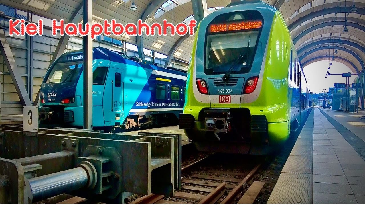 Züge Kiel Hauptbahnhof 🚄 06.2025-main railway station in the northern German city of Kiel