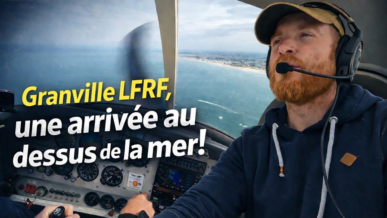 📌Nav GRANVILLE✈️ DR400 | VFR |🔊RADIO ATC | 4K