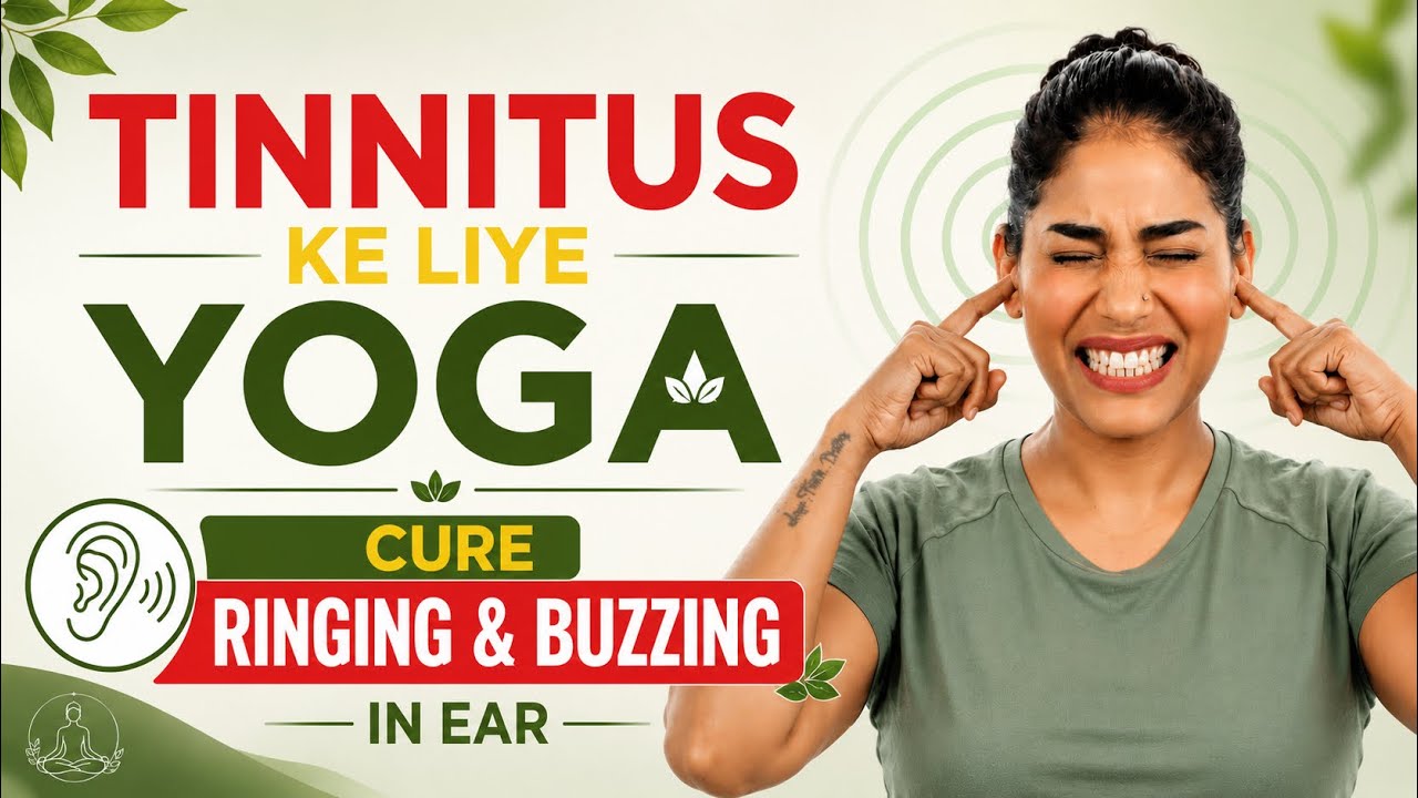 Yoga for Tinnitus Relief I सीटी बजना, भिनभिनाना या कान के इन्फेक्शन से छुटकारा I टिनिटस के लिए योग