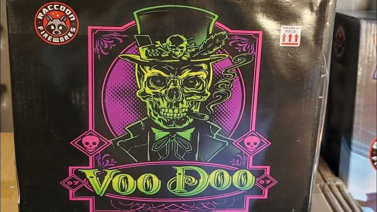 VOODOO 9 SHOT 500 GRAM CAKE BY RACOON FIREWORKS X 2