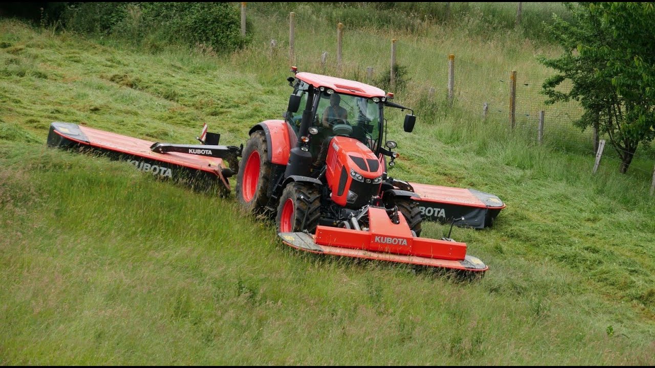 Essai du combiné de fauche Kubota DM4032/DM3087