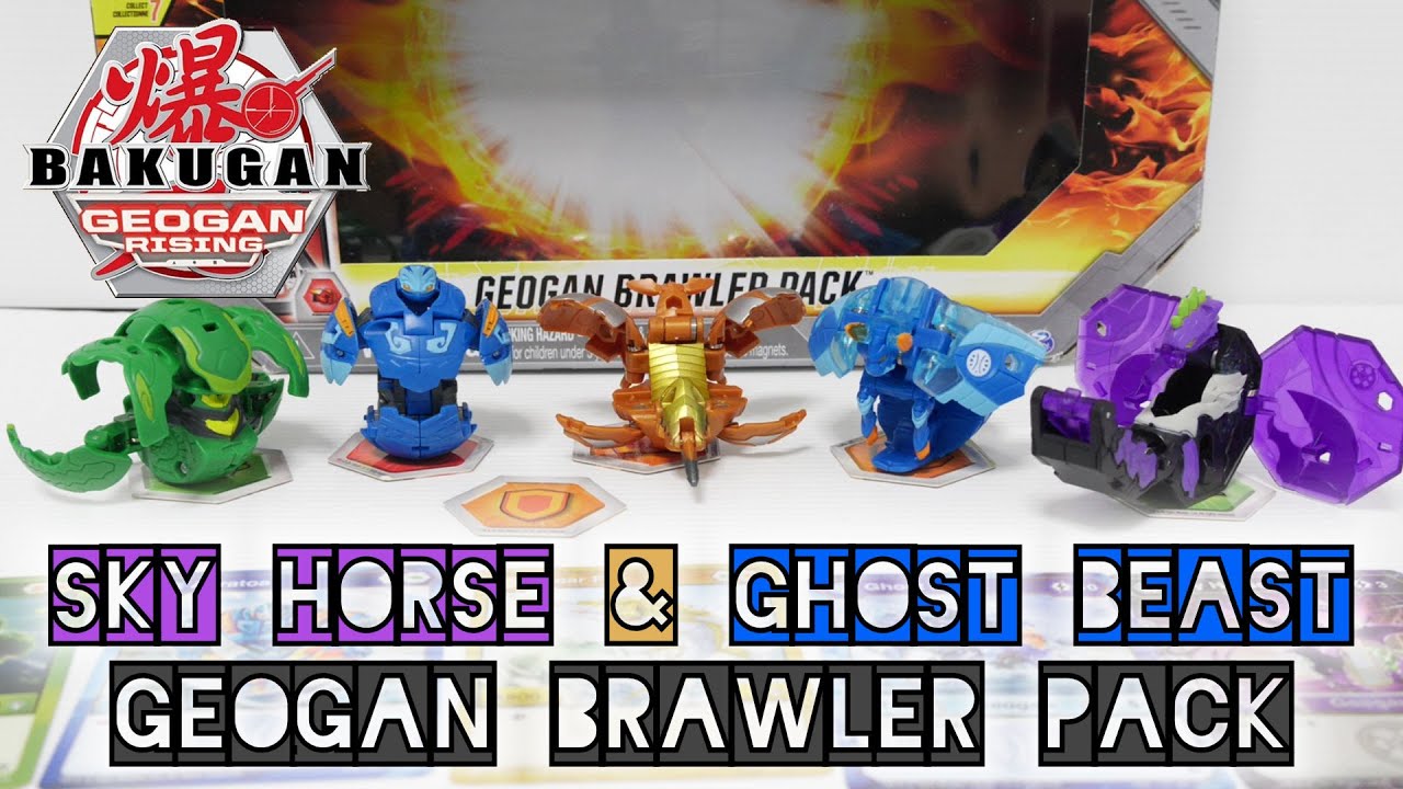 DARKUS SKY HORSE & AQUOS GHOST BEAST Geogan Brawler Pack | Geogan Rising | BAKUGAN UNBOX