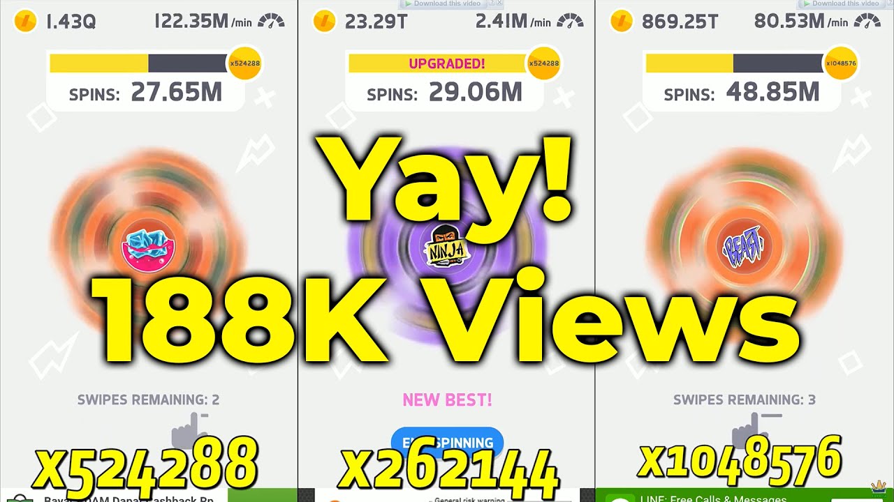 Ketchapp Fidget Spinner From x1 to World Record!!!