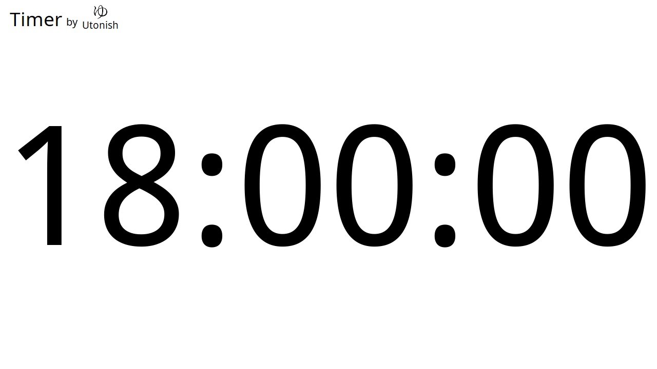 18 Hour Countdown Timer