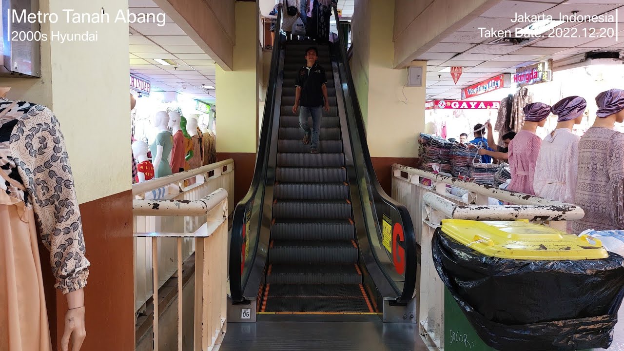 Hyundai Escalators at Pusat Grosir Metro Tanah Abang, Jakarta