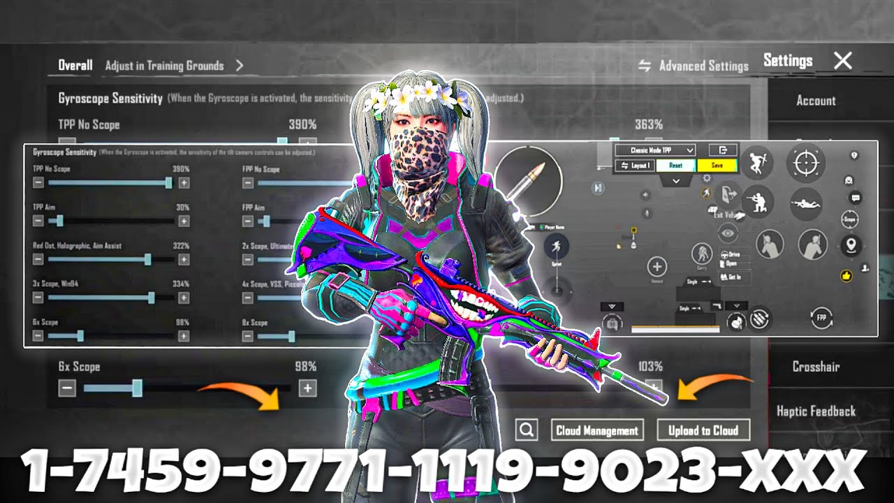 NEW UPDATE 4.3🔥BEST SENSITIVITY CODE + CONTROL SETTINGS BGMI/PUBG MOBILE