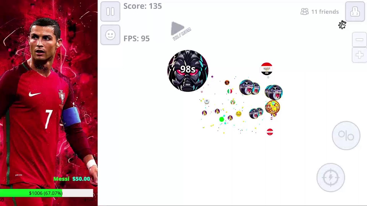 بث اقاريو كريستيانو - حياكم الله 🔥😤 - Live CR7 Agar.io