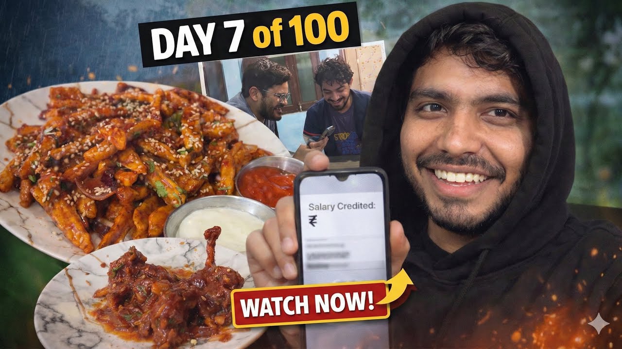 Day 7 of 100 | Baarish, Salary Credit & Small Happiness 🌧️💸 | Rahul Verma Vlogs