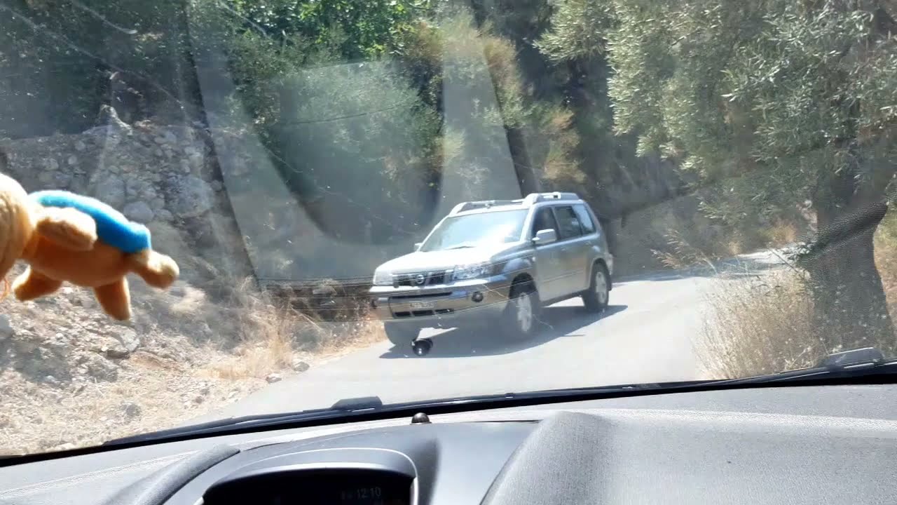 Driving to Megali Petra, Lefkada, Greece, 2021/08