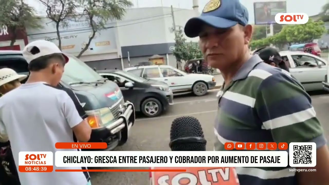 Chiclayo: gresca entre pasajero y cobrador por pasaje