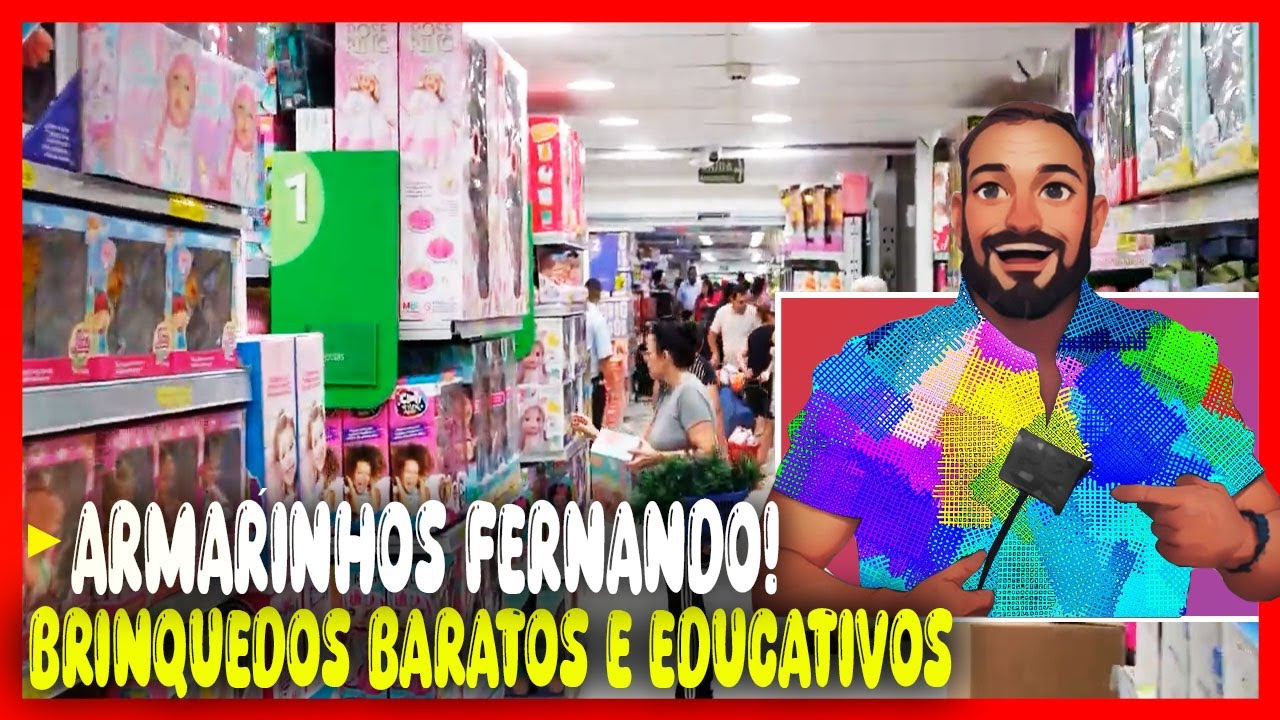 BRINQUEDOS BARATOS E EDUCATIVOS! ARMARINHOS FERNANDO 25 DE MARÇO! (MATRIZ!)